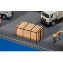 Large Wood Crate -- Laser-Cut Wood Kit, HO, Faller Gmbh 180959