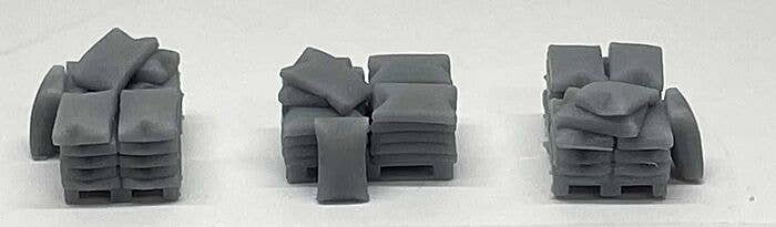 Sacks on Pallet - 3-D Printed Parts -- Full Load, HO, Phoenix Precision Models 31600