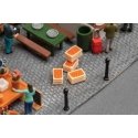 Market Crates with Vegetables -- pkg(4), HO, Faller Gmbh 180868