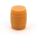 Whiskey Barrel -- pkg(5), HO, All Scale Miniatures 870842