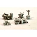 Assorted Street Stuff -- Unpainted pkg(5), N, Bar Mills LLC 1005
