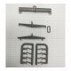 Wreck Accessories -- 1 Large & 2 Small Spreader Bars, Loops and 4 Hooks, HO, Tichy Train Group 3083
