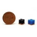 4 Blue Drums and 4 Black Drums on Pallets, N, All Scale Miniatures 1600946