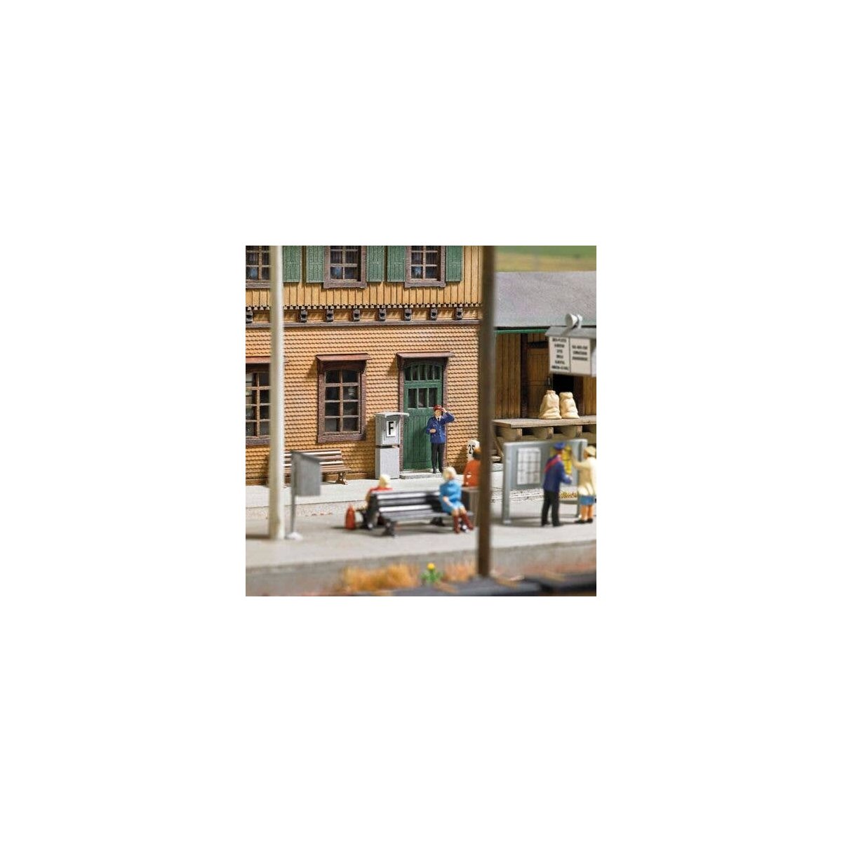 Metal Train Dispatcher Telephone Boxes -- pkg(2), HO, Busch Gmbh & Co Kg 1627