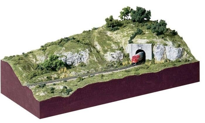 Subterrain Scenery Kit -- 12 x 24′ Includes Scenery, Landscape, Section N-Scale Track Bed & Track, N, Woodland Scenics 929