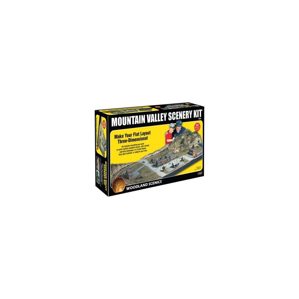 Mountain Valley Scenery(R) Kit, All Scales, Woodland Scenics 928