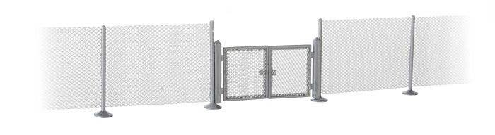 Metal Industrial Fence -- Kit - Approximately 1` x 37-1/2` .25 x 95.2cm, HO, Walthers SceneMaster 4188