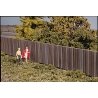 Wood Fence - Kit -- 15` 37.5cm Sections - Total Length: 45` 113cm - Height: 1` 2.5cm pkg(, HO, Walthers Cornerstone 3521