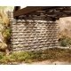 Double-Track Cut Stone Bridge Abutment -- Fits Central Valley Double-Track Truss Bridge, HO, Chooch Enterprises 8450