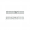 Picket Fence - Kit with Gates, Hinges & Planter Pins -- Total Scale Length: 192′ 58.5m, O, Woodland Scenics 3004