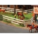 Paddock Fence -- Kit - 52-13/16′ 134.1cm total (white), HO, Faller Gmbh 180416