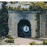 Single Track Tunnel Portals pkg(2 Unpainted Hyrdrocal(R) Castings) -- Cut Stone, N, Woodland Scenics 1153