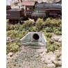 Culverts pkg(2) (Unpainted Hydrocal(R) Castings) -- Concrete, N, Woodland Scenics 1162