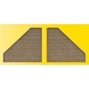 Wing Walls -- For Single Track Tunnel Portal 770-48100, HO, Vollmer Gmbh 48101