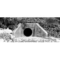 Culverts (Hydrocal Plaster Castings) pkg(2) -- Concrete, All Scales, Woodland Scenics 1262