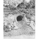 Culverts pkg(2) (Unpainted Hydrocal(R) Castings) -- Masonry, N, Woodland Scenics 1163