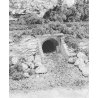 Culverts pkg(2) (Unpainted Hydrocal(R) Castings) -- Masonry, N, Woodland Scenics 1163