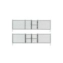 Chain Link Fence - Kit with Gates, Hinges & Planter Pins -- Total Scale Length: 192′ 58.5m, O, Woodland Scenics 3003