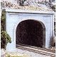 Double-Track Tunnel Portal (Hydrocal Plaster Casting) -- Concrete, HO, Woodland Scenics 1256