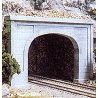Double-Track Tunnel Portal (Hydrocal Plaster Casting) -- Concrete, HO, Woodland Scenics 1256