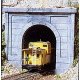 Single-Track Tunnel Portal -- Concrete, HO, Woodland Scenics 1252