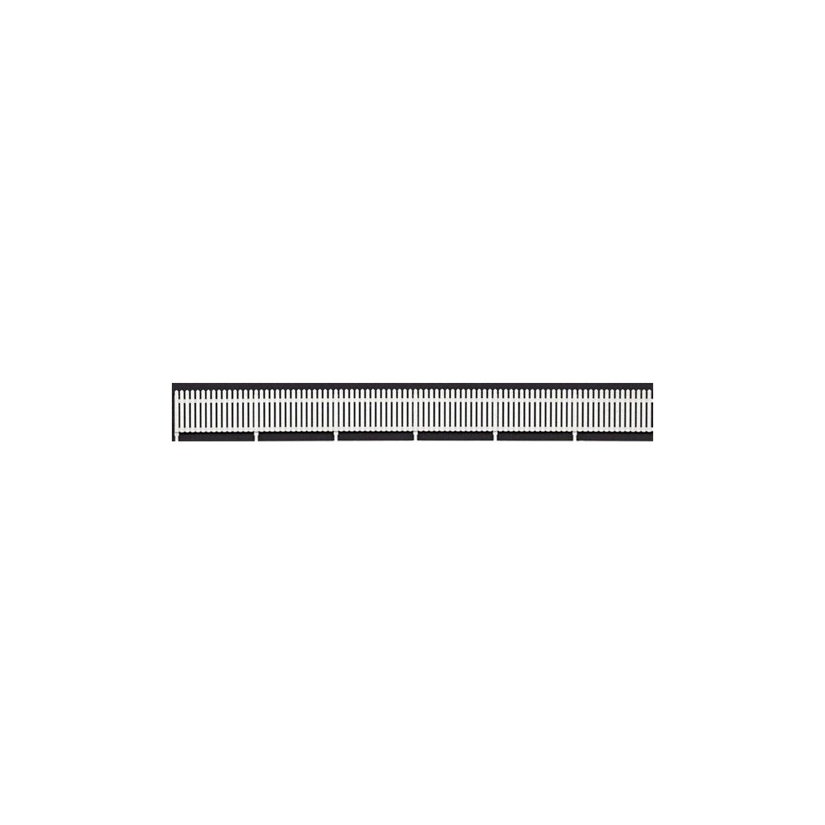 Picket Fence 4` Scale Tall -- 5 Pieces, 32-1/2` 82.6cm Length Total, HO, Tichy Train Group 8278