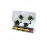 Scene-A-Rama(TM) Diorama Trees -- Deciduous Trees pkg(4) - 2 to 2-1/2′ 5.1 to 6.4cm Tall, HO, Woodland Scenics 4150