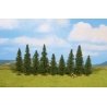 Fir Trees -- 3-1/8 - 4-3/4′ 8 - 12cm pkg(9), All Scales, Noch Gmbh & Co 25086
