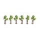 Young Trees w/Supports -- 4cm Tall 1-9/16′ pkg(6), HO, Noch Gmbh & Co 21538