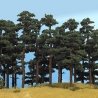Pine Trees -- 5-1/8 & 5-3/4′ 13 & 14.5cm pkg(2), HO, Busch Gmbh & Co Kg 6141