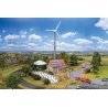 Sustainable Agriculture Set -- Kit - Wind Turbine, Shed with Solar Panels, Manure Pile, Silage Tank, Detail, HO, Faller Gmbh 190
