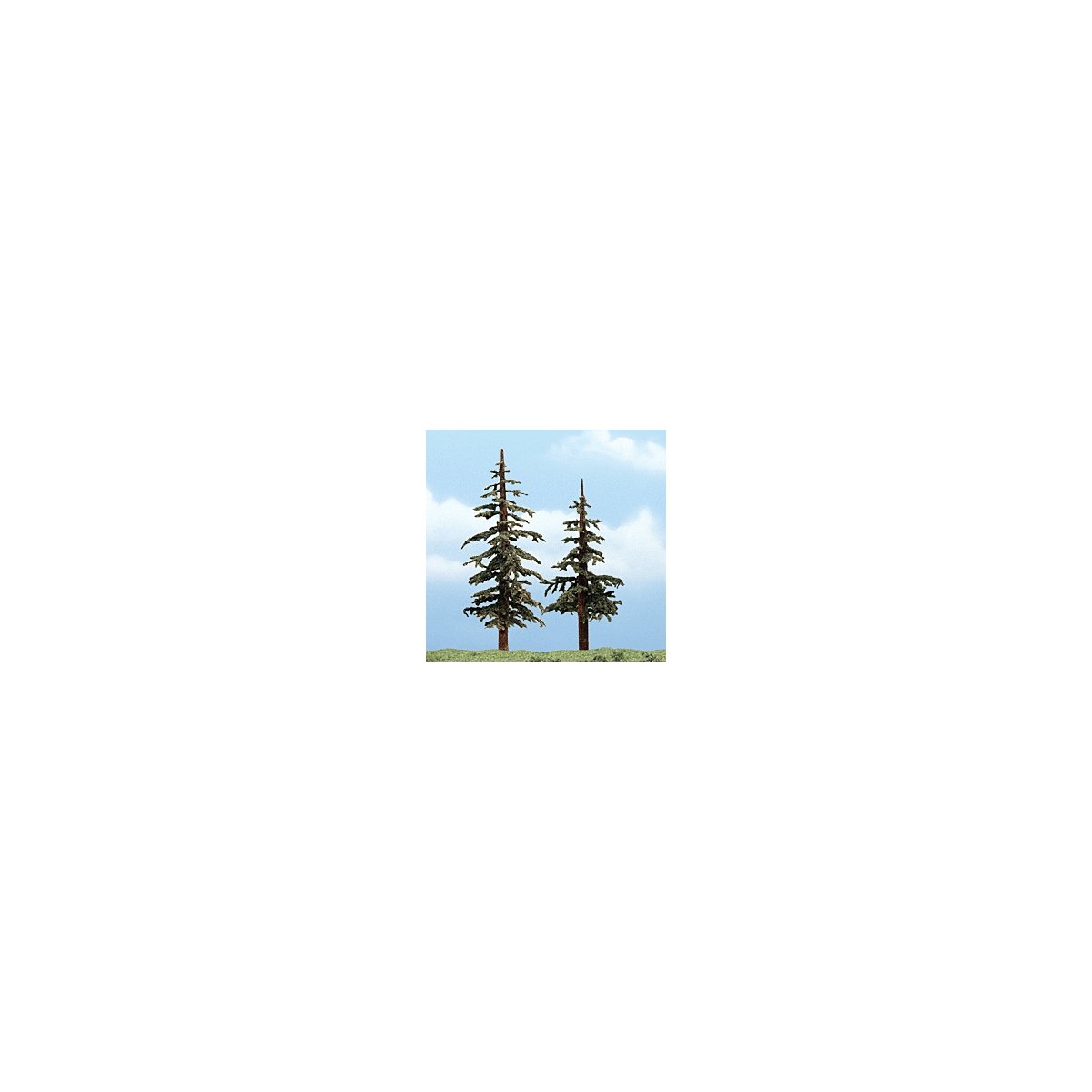Ready Made Premium Trees(TM) -- Lodgepole Pines - 4 to 5′ 10.2 to 12.7cm pkg(2), All Scales, Woodland Scenics 1627
