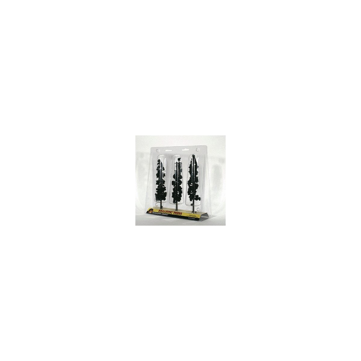 Ready Made Realistic Trees(TM) - Pines -- Conifer Green 7 to 8′ pkg(3), All Scales, Woodland Scenics 1563