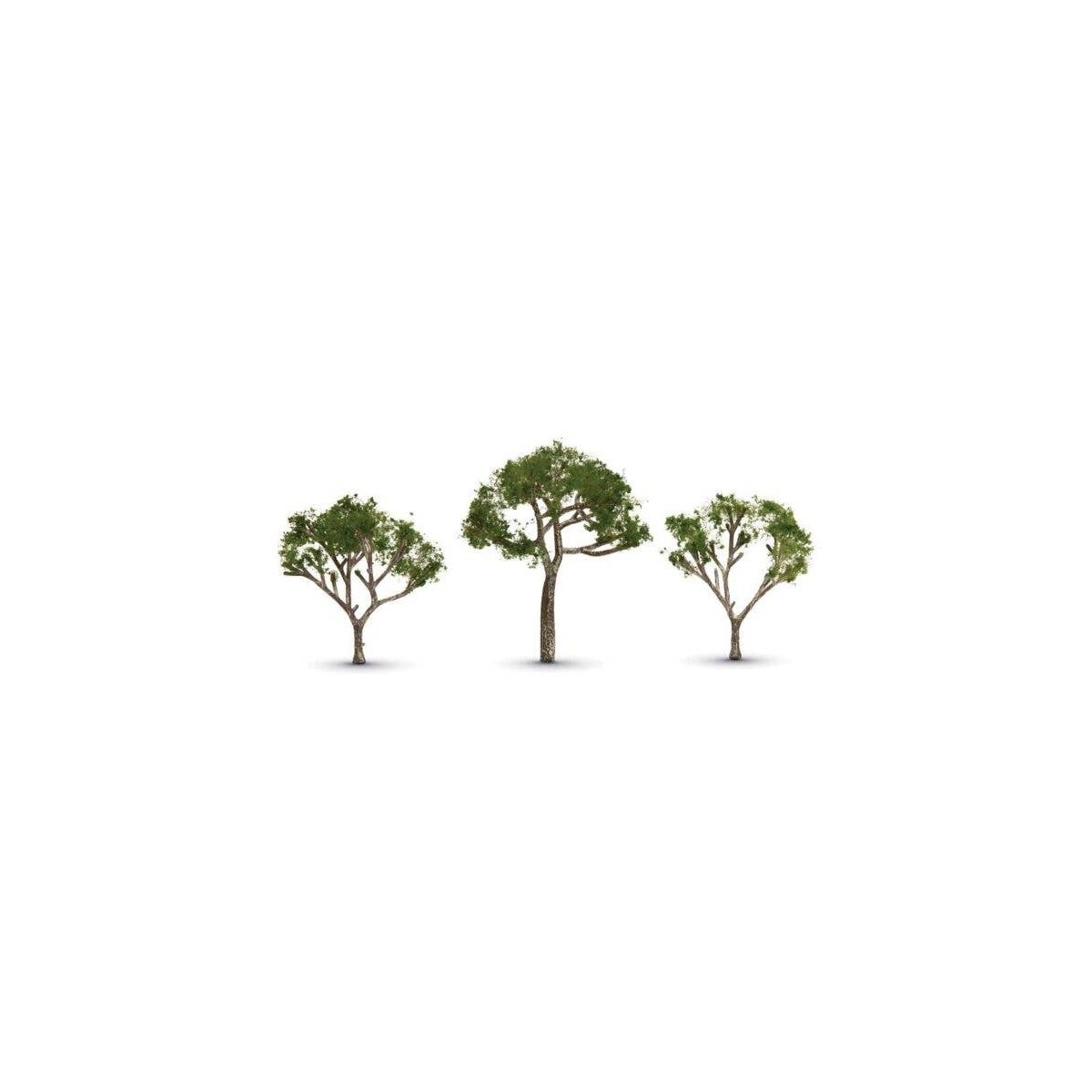 Gum Trees -- 2-1/2 to 3-1/2′ 6.4 to 8.8cm Tall pkg(3), All Scales, Woodland Scenics 3525