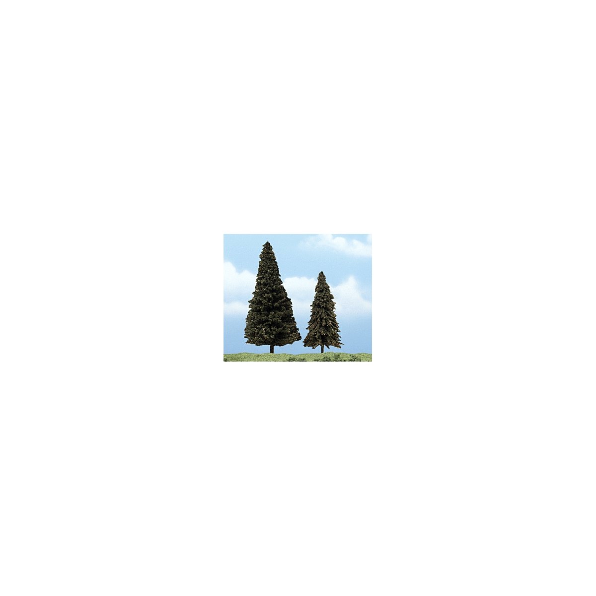 Ready Made Premium Trees(TM) -- Evergreen - 4 to 5′ 10.2 to 12.7cm pkg(2), All Scales, Woodland Scenics 1626