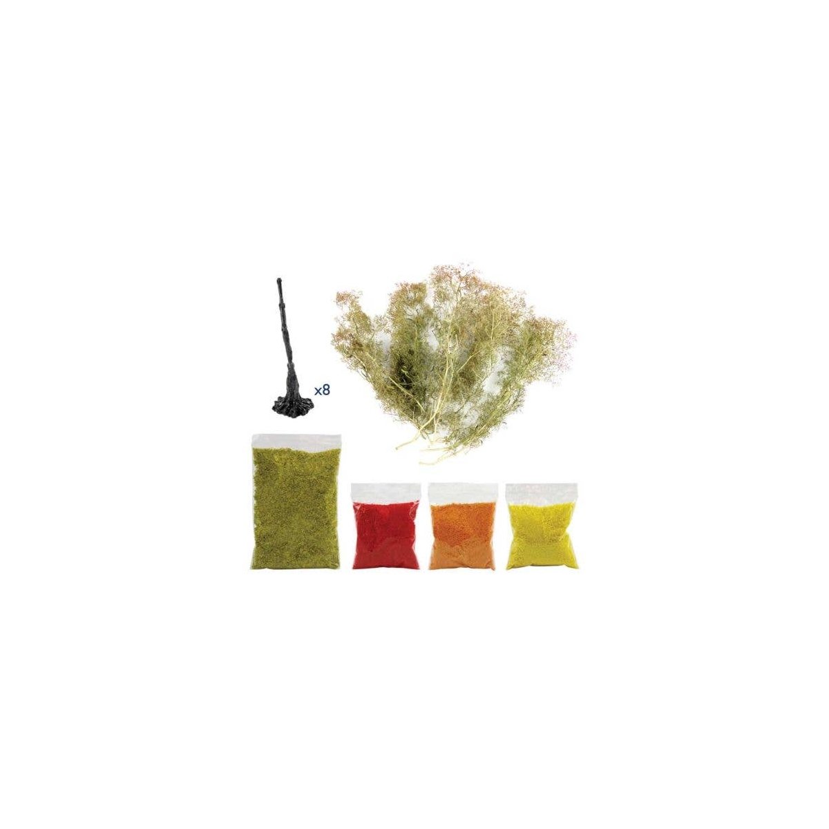 Realistic Tree Making Kit -- Autumn/Fall, All Scales, Peco WSLF061
