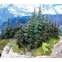 Lodgepole Pine Trees -- 10 to 12′ 25.4 to 27.9cm pkg(2), All Scales, Grand Central Scenery T38