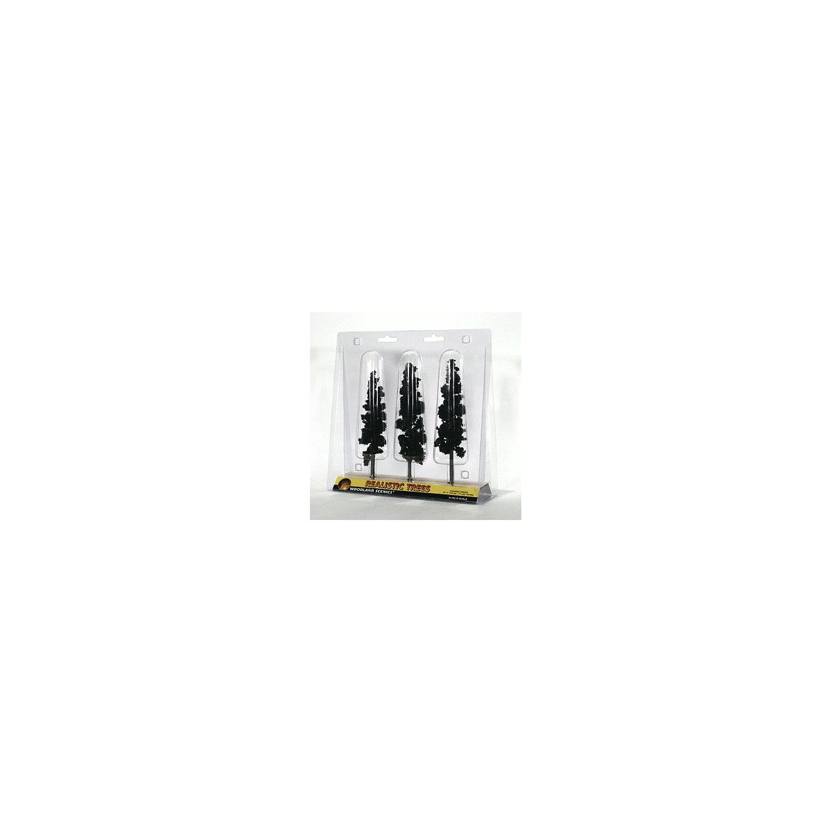 Ready Made Realistic Trees(TM) - Pines -- Conifer Green - 6 to 7′ 15.2 to 17.8cm pkg(3), All Scales, Woodland Scenics 1562