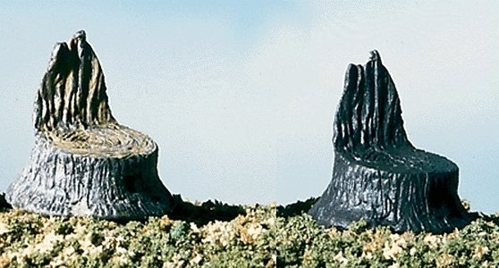 Cut Stumps -- pkg(14), All Scales, Woodland Scenics 31