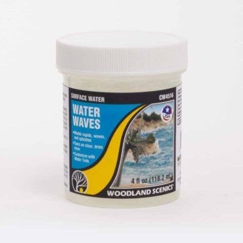 Surface Water - Water System -- Water Waves - 4oz 118mL, All Scales, Woodland Scenics 4516