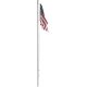 Flag Pole with U.S. Flag - Just Plug(TM) -- Large - 7-1/2′ 19cm Tall, All Scales, Woodland Scenics 5952