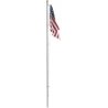 Flag Pole with U.S. Flag - Just Plug(TM) -- Large - 7-1/2′ 19cm Tall, All Scales, Woodland Scenics 5952