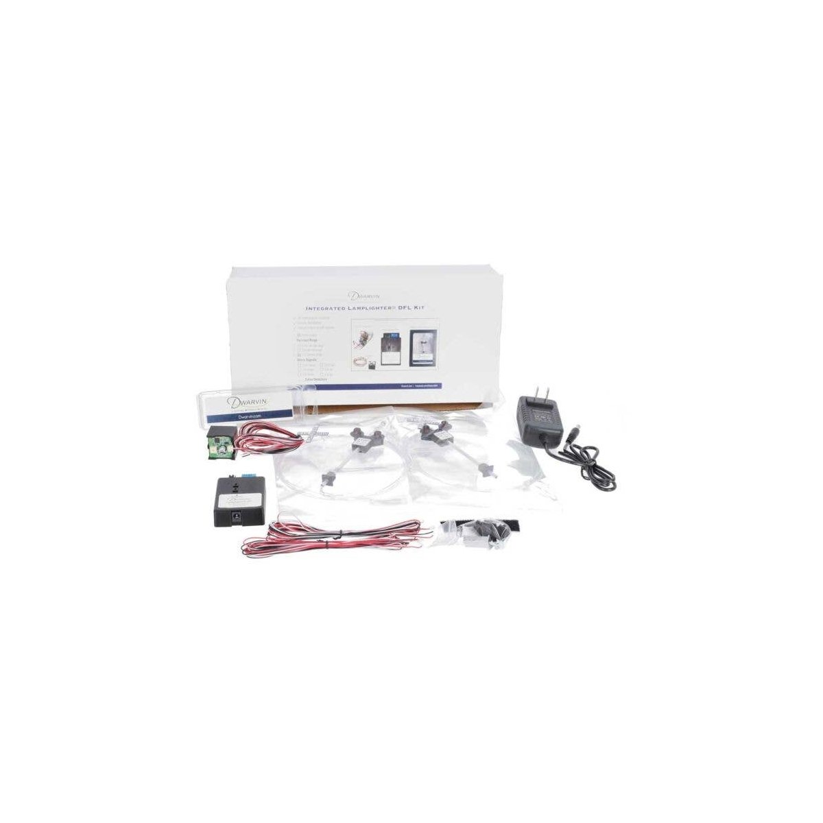 DVIRRXK301 Integrated Crossing Signal Kit w/Power Supply -- Lamplighter DFL, 2 Crossing Signals, Bell , O, Dwarvin IRRXK301