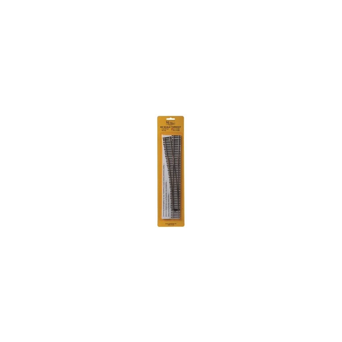 Code 70 No. 6 Turnout - Flex-Track(TM) -- Left-Hand, HO, Micro Engineering 14805