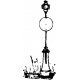 Switch Stand (Nonoperating) -- Heavy Cast Iron 3-Position Style, HO, Grandt Line Products Inc 5061