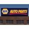 Napa Auto Parts Underlined Logo Animated Neon Billboard -- Small for HO and N Scales -, All Scales, Micro Structures 444002