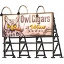 Lighted Billboard - Just Plug(R) -- Wise Tobacco Co., HO, Woodland Scenics 5795