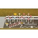 European-Style Traffic Sign Set -- 30 Signs, 10 Guardrails, Road Limit Posts & Dry Transfer Str, N, Busch Gmbh & Co Kg 8121