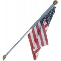 Wall-Mount U.S. Flag - Just Plug(TM) -- Large - 2-1/2′ 6.4cm, All Scales, Woodland Scenics 5955