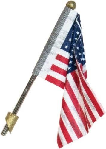 Wall-Mount U.S. Flag - Just Plug(TM) -- Medium - 1-3/8′ 3.5cm, All Scales, Woodland Scenics 5954